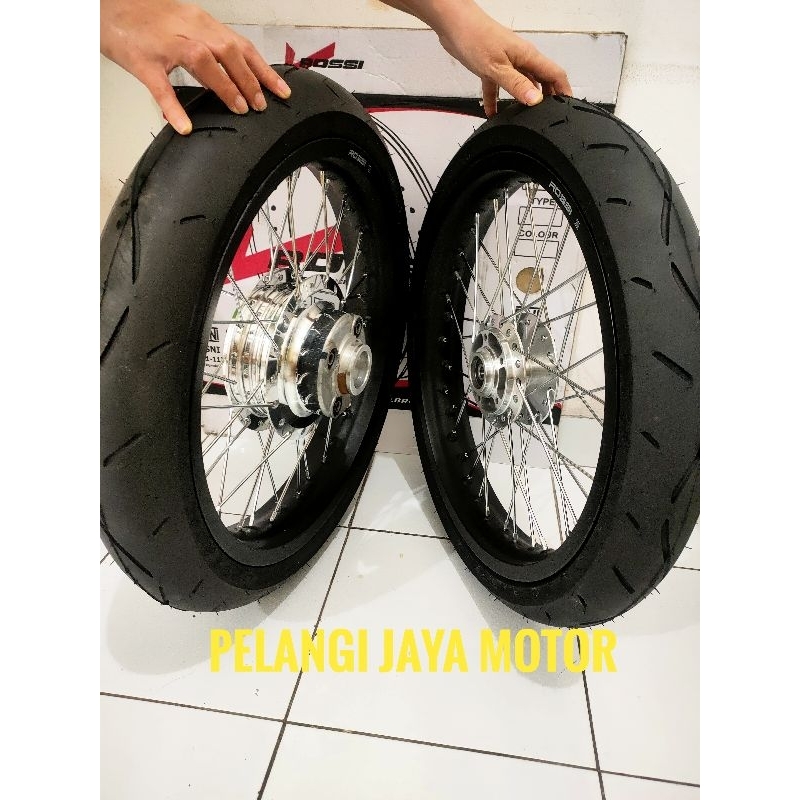 Velg Motor GL pro / Megapro Primus/ Gl max / Tromol Set Jari Velg Plus Ban full baru plus rakitan st