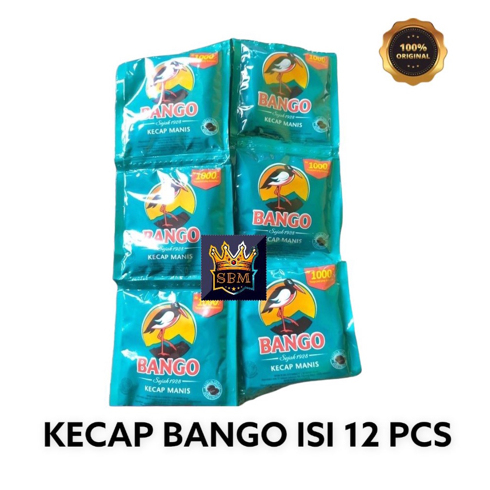 

0CL SBM ~ BANGO Kecap manis 20 ml RENCENG ( ISI 12 ) KEMASAN 1000 Serba Murah