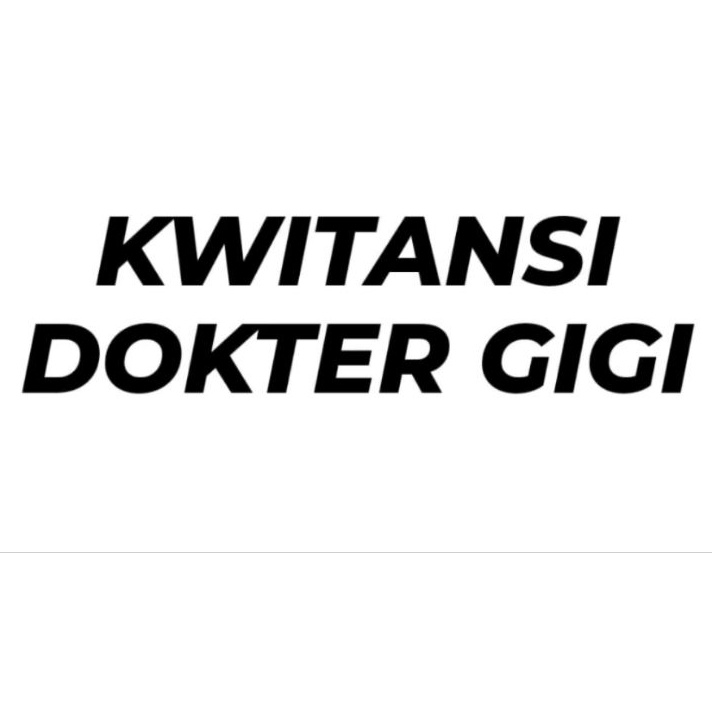 TIPE VES784 KWITANSI NOTA KLINIK GIGI 151