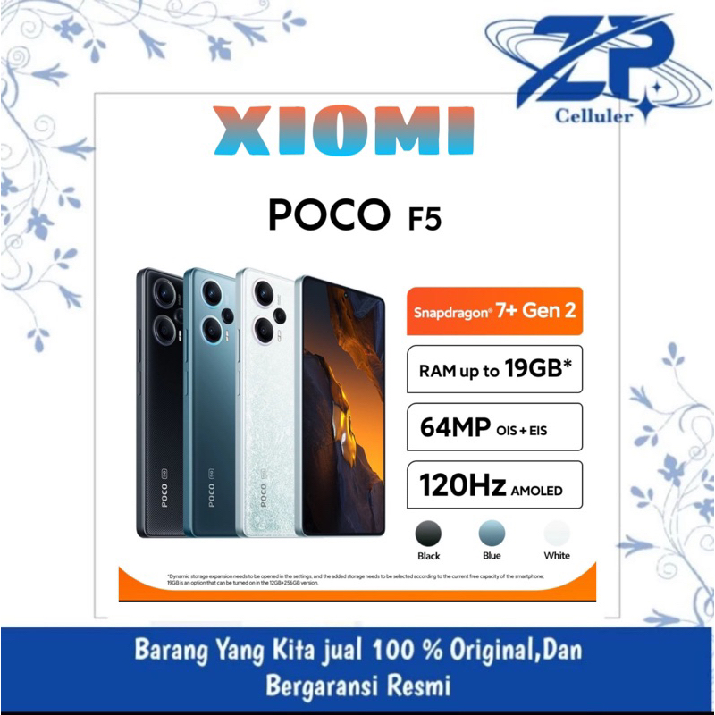 XIOMI POCO F5 5G RAM 8GB /ROM 256GB GARANSI RESMI
