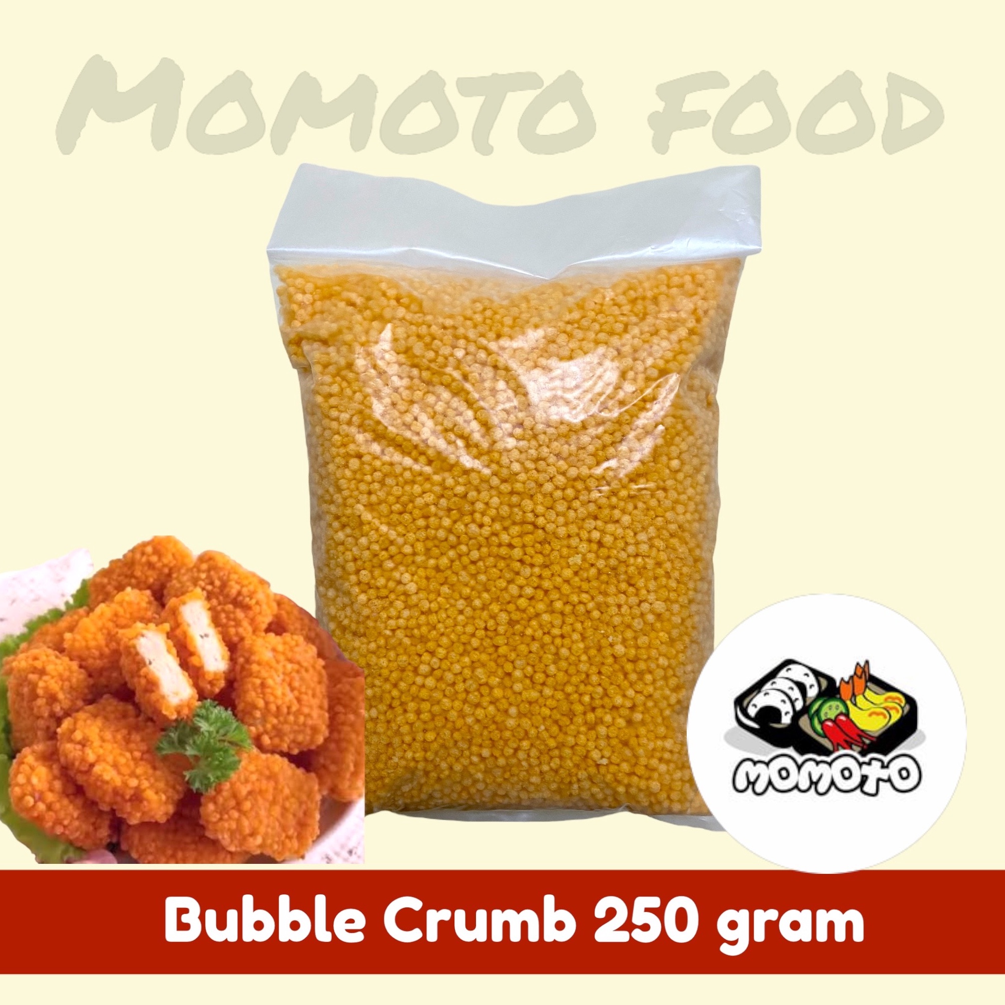 

[✫O57/] Bubble Crumb Crispy Nugget Naget Tepung Roti Bulat 250 gram HALAL Discount Today