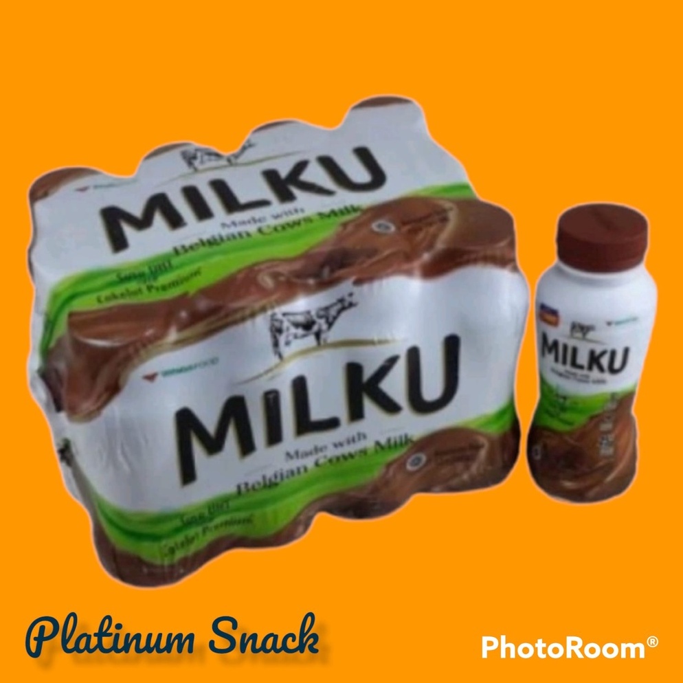 

L6KJP MILKU Susu UHT | Susu Siap Minum Coklat | Strawberry Premium 12 btl x 200 ML Reeady Stok ～