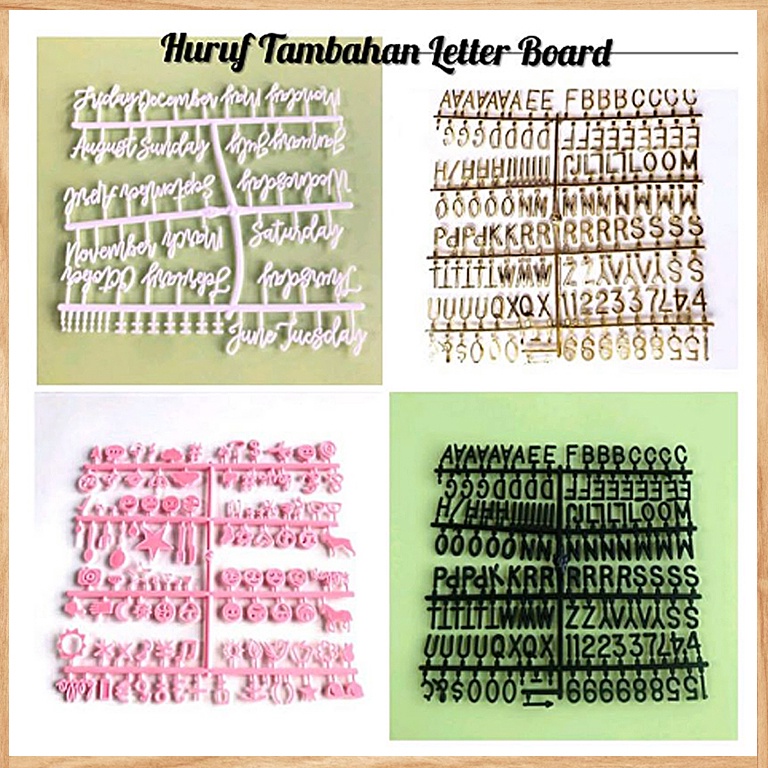

L@@ri3 Grosir Murah 2 cm - Huruf Tambahan untuk Letter Board / Papan Nama Bayi / Menu Cafe / Properti Foto- Extra Huruf untuk Papan Nama Bayi Original