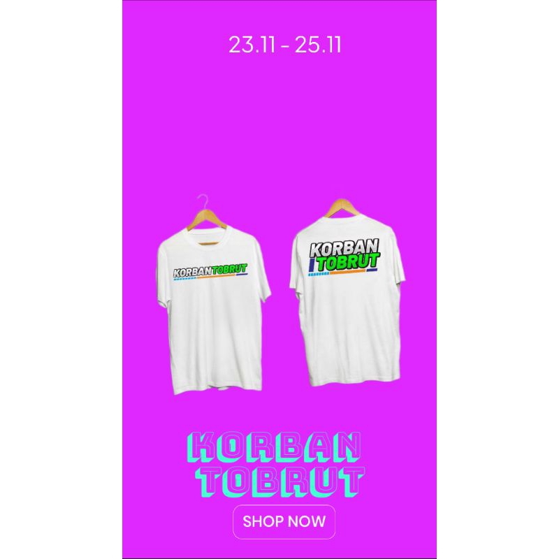 kaos korban tobrut