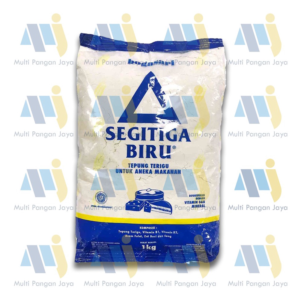 

[♛G11$] Tepung Terigu Protein Sedang SEGITIGA BIRU Kemasan 1 kg Big Discount