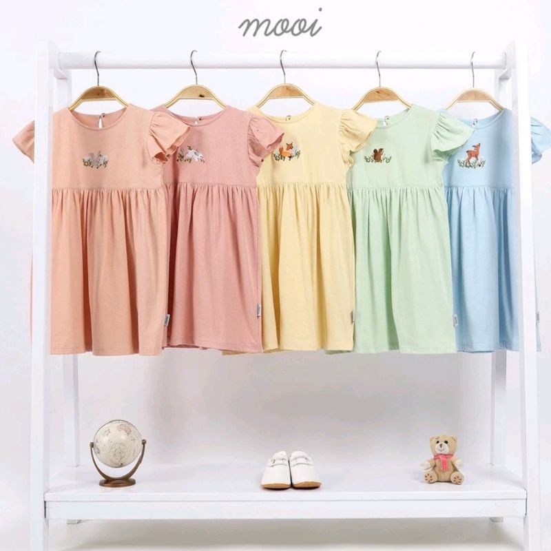 Mooi Baju Anak Perempuan Dress Anak Ruffle Dress