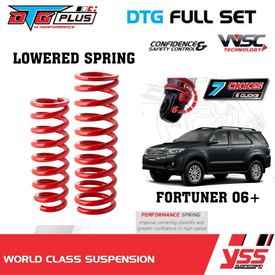LOWERINGKIT PER SPRING YSS TOYOTA FORTUNER VNT 05-15