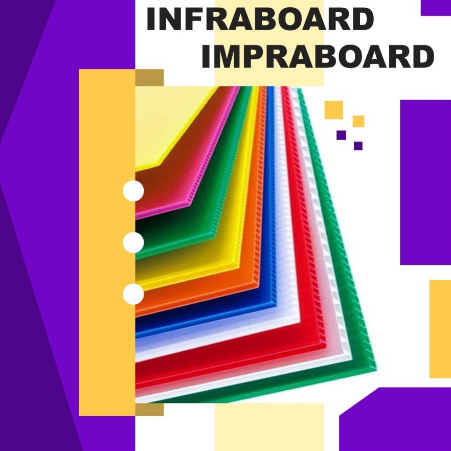 

[LZF76] INFRABOARD IMPRABOARD 100X75cm Tebal 3mm PP BOARD Readystock ▔)╯