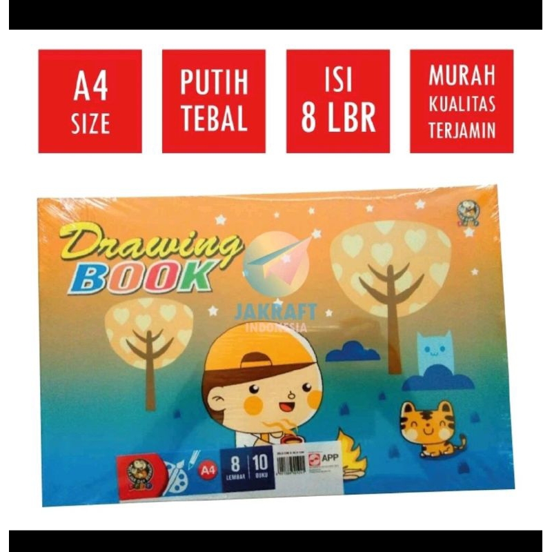 

BUKU GAMBAR A4 DODO PER PAK ( 10 buku )