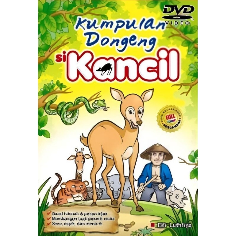 KASET DVD KUMPULAN DONGENG CERITA ANAK SI KANCIL DAN NEGERI BUAH DAN SAYUR-KASET DVD DONGENG CERITA 