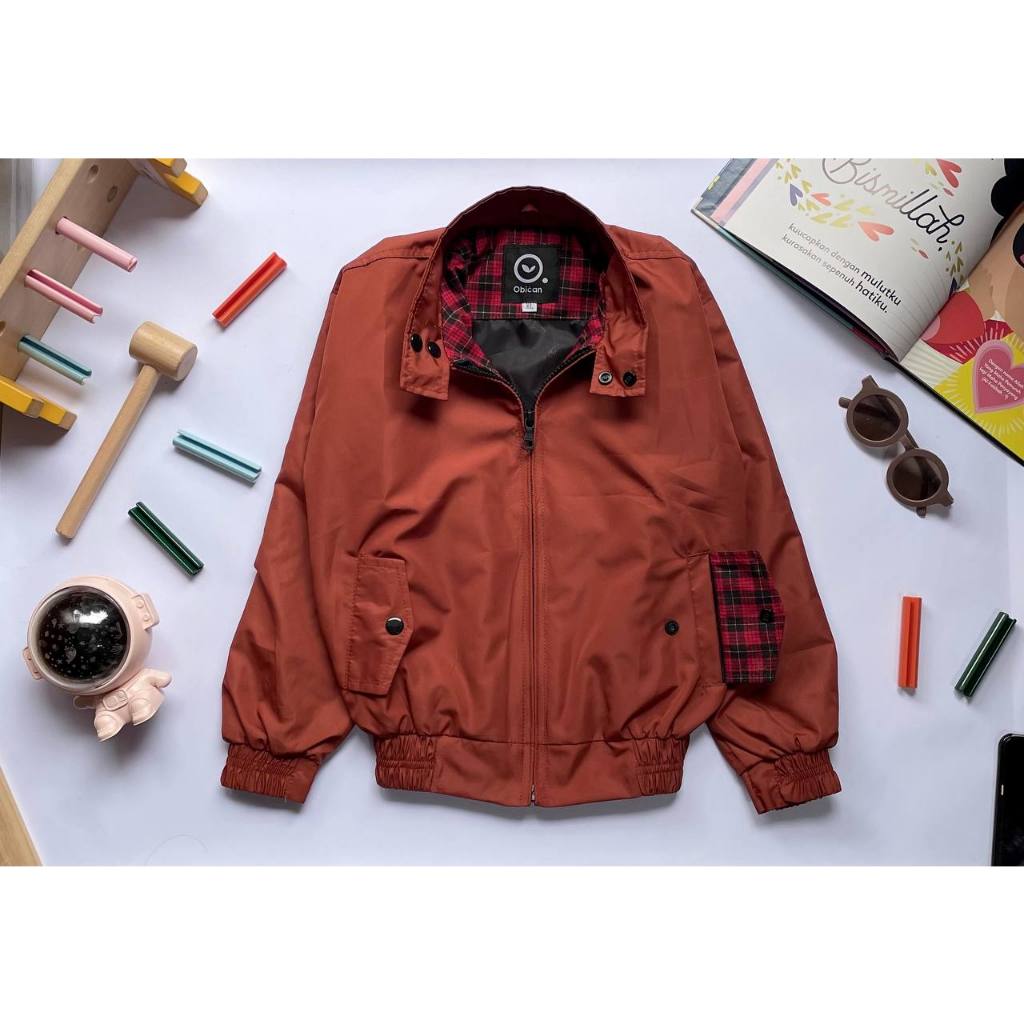 Jaket Anak Obican / Harrington Jacket for Kids-Terracotta