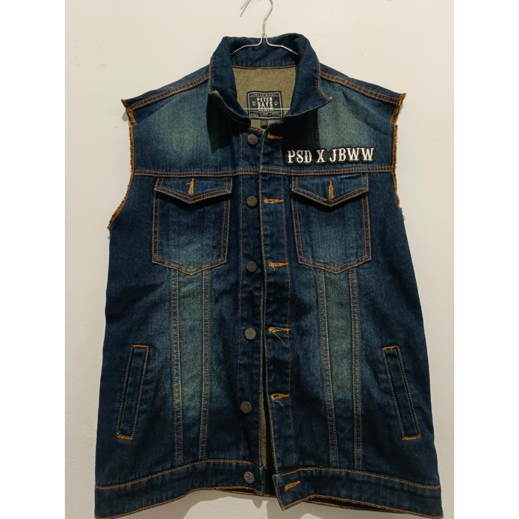 PETER SAYS DENIM ORIGINAL VEST PSD X JBWW NOT SERINGAI BURGERKILL