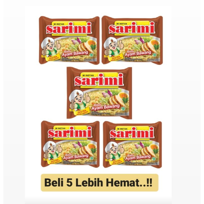

5pcs Sarimi Ayam Bawang / Sarimi Mie Instan Ayam Bawang 75gr x 5pcs