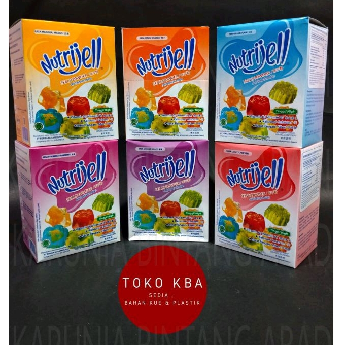 

Nutrijell Jelly Powder Sachet Besar Jeli Serbuk Instan Buah Cokelat