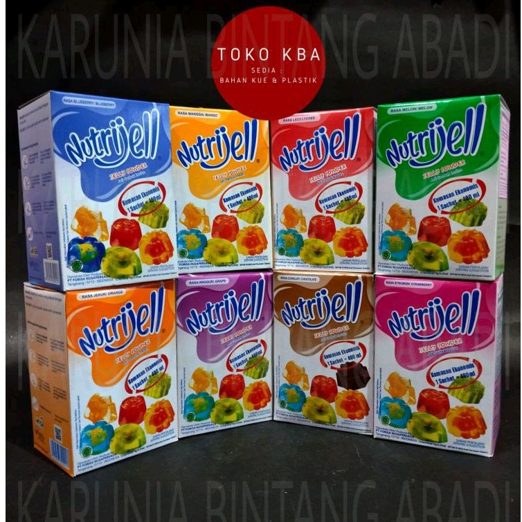 

Nutrijell Jelly Powder Sachet Kecil Jeli Serbuk Instan Buah Cokelat