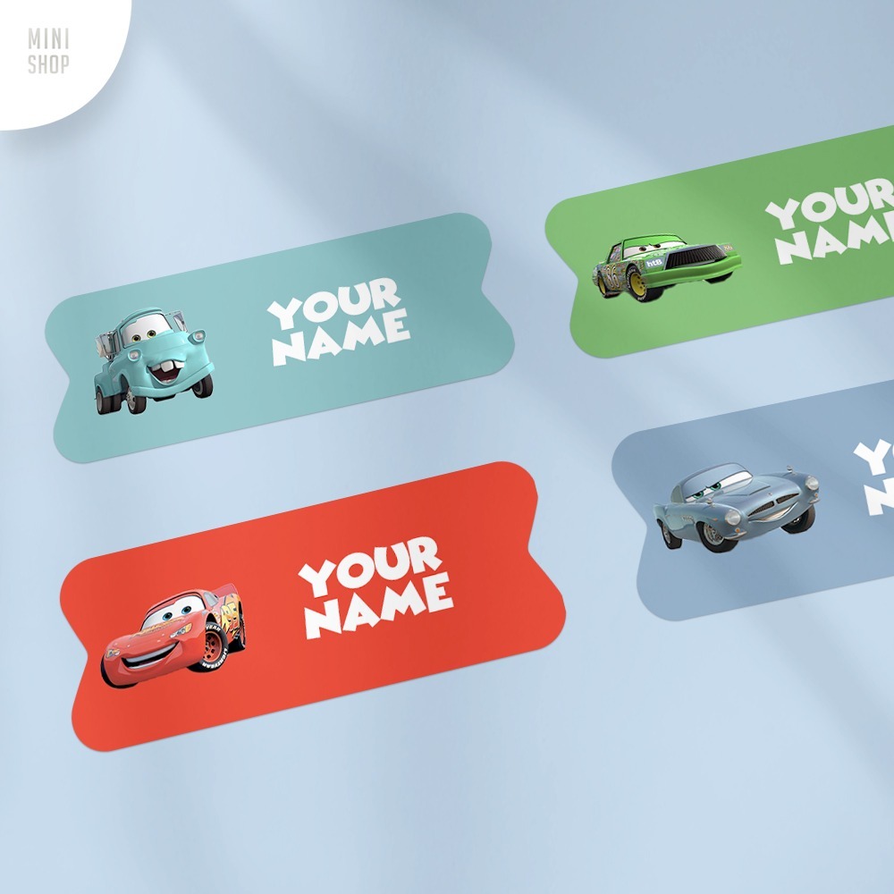 

Stiker Nama Custom Waterproof Cars ( Lighting Mcqueen Tow Mater Coc Hudson Chick Hicks )