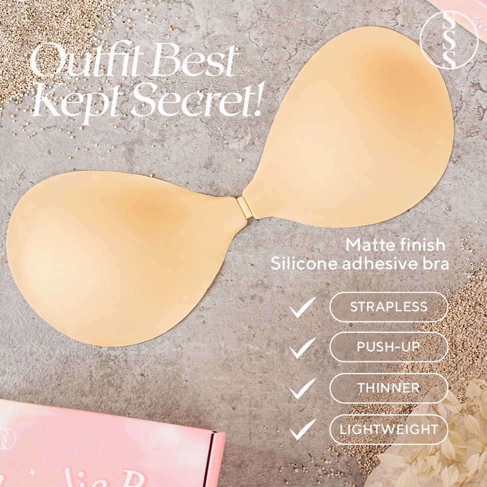 ZDShj SpringSummerStyle Angelic Bra | Front Clip Silicone Bra Cup A - D | Silicone Push Up Bra 42