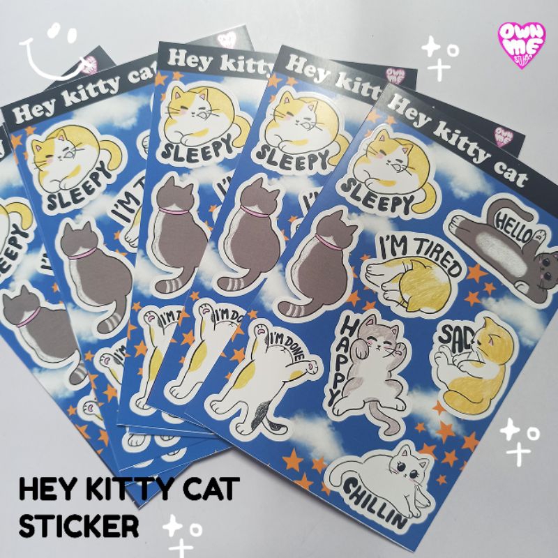 

Hey kitty cat sticker