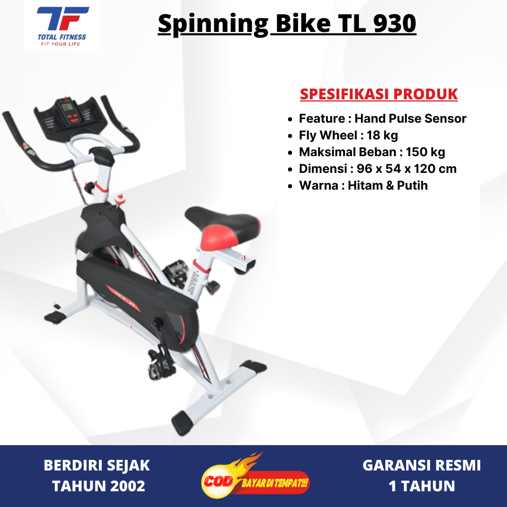Alat olah raga, Spinning Bike TL930, Sepeda statis rumahan