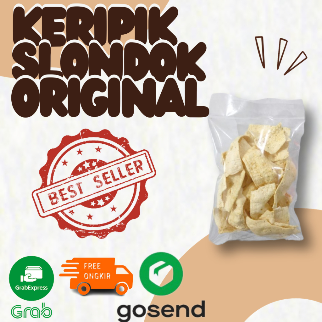 

Keripik slondok gurih original renyah
