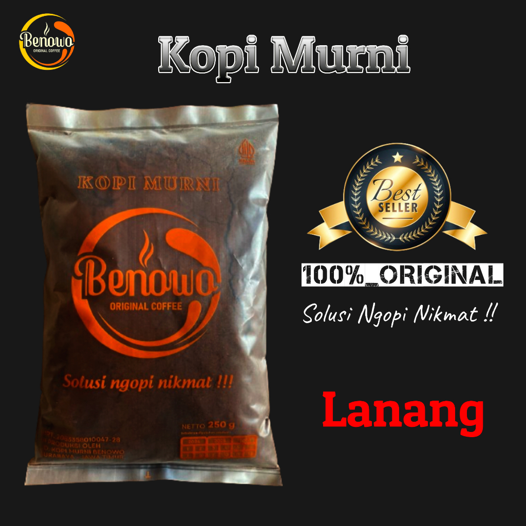 

Kopi Benowo | Kopi Bubuk Lanang 100% Murni | 250Gram