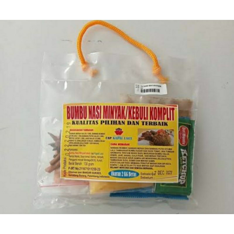 

bumbu nasi minyak/kebuli komplit
