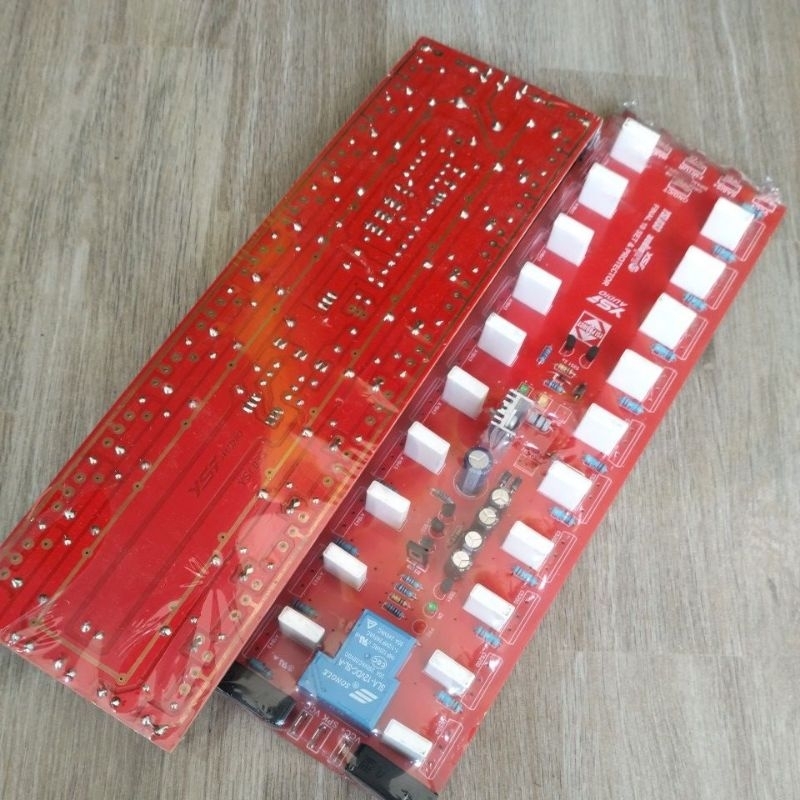 PCB Line  Final Untuk 10Set Transistor Final Plus Speaker Protector Dan Clip Indikator