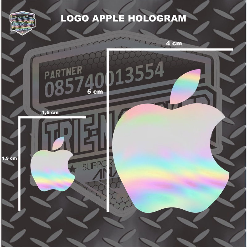 

logo apple cutting hologram
