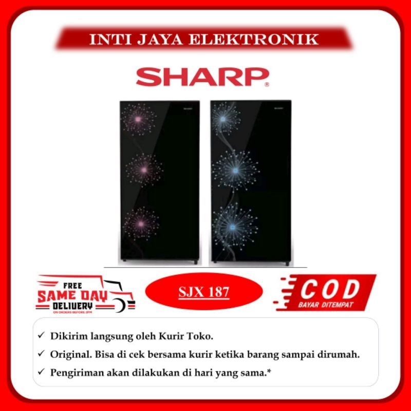 KULKAS 1 PINTU SHARP SJX 187 MG GARANSI RESMI SJX187 MG SJX 187MG SJX187MG
