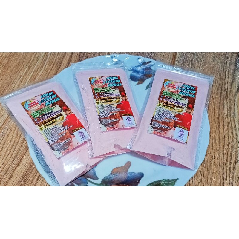 

IQBAL ESKRIM BUBUK rasa strawberry 100 gram - IQBAL ESKRIM POWDER strawberry flavor