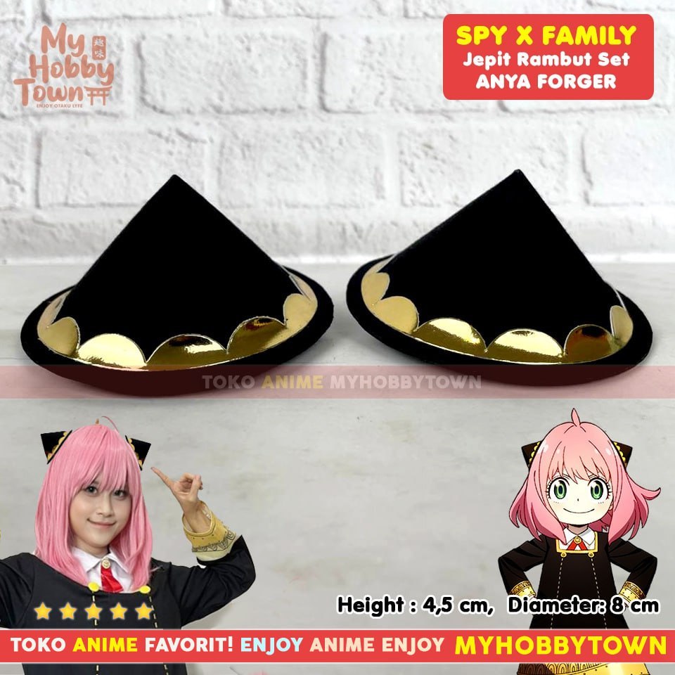 Jepit Rambut Anya Forger Kostum Cosplay Property Spy X Family