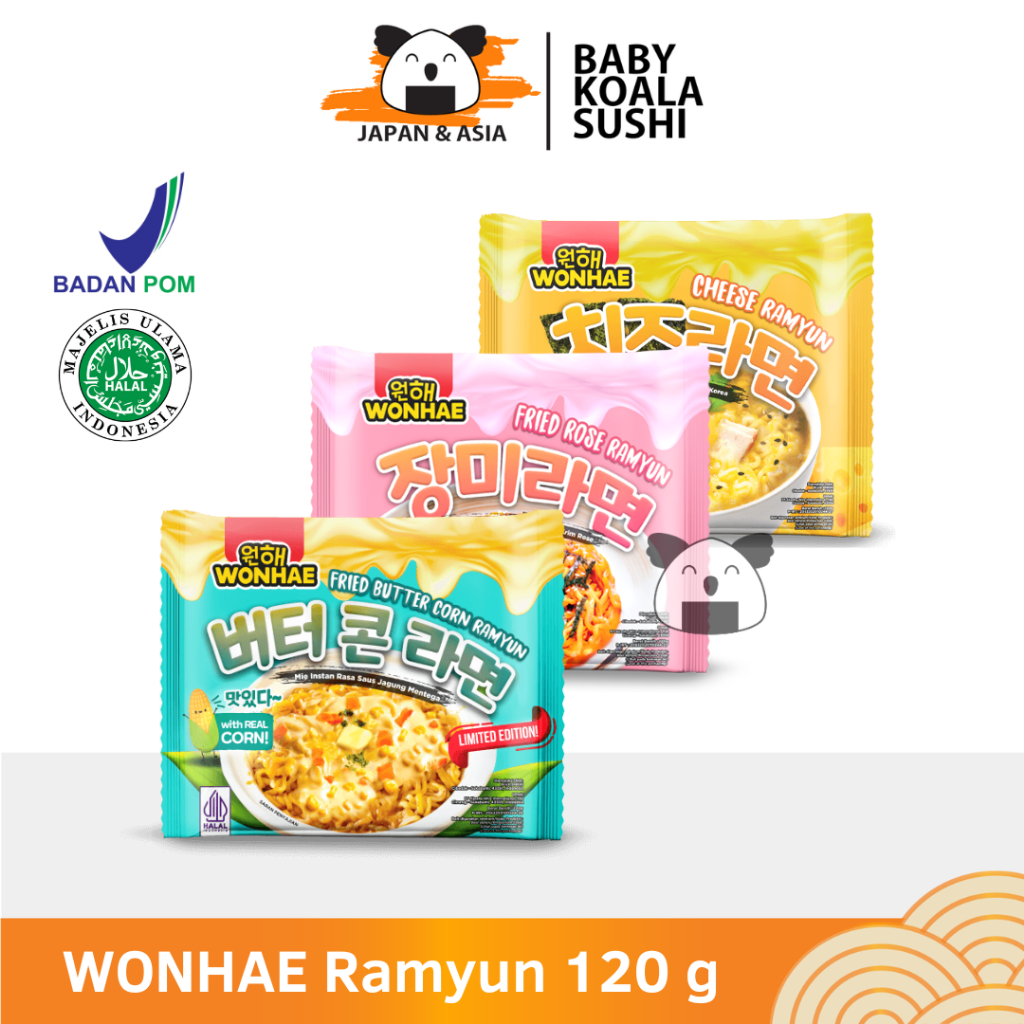 

WONHAE Korean Cheese Ramyun 120 g Halal | Mie Instan Ala Korea