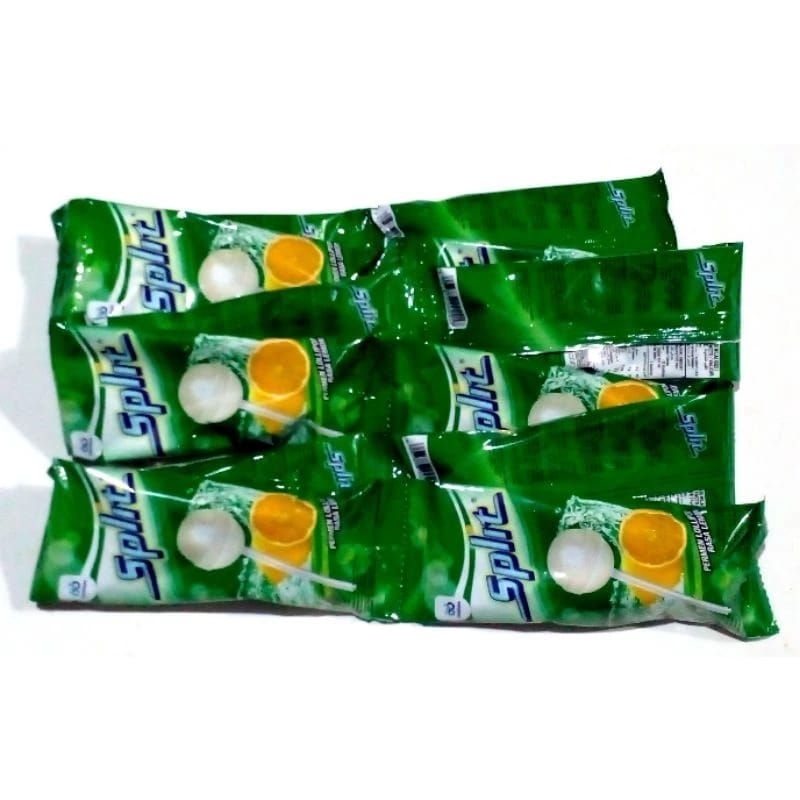 

mouseman-Split Candy Permen lolipop rasa lemon sprite 6gr 1renceng isi 12pcs