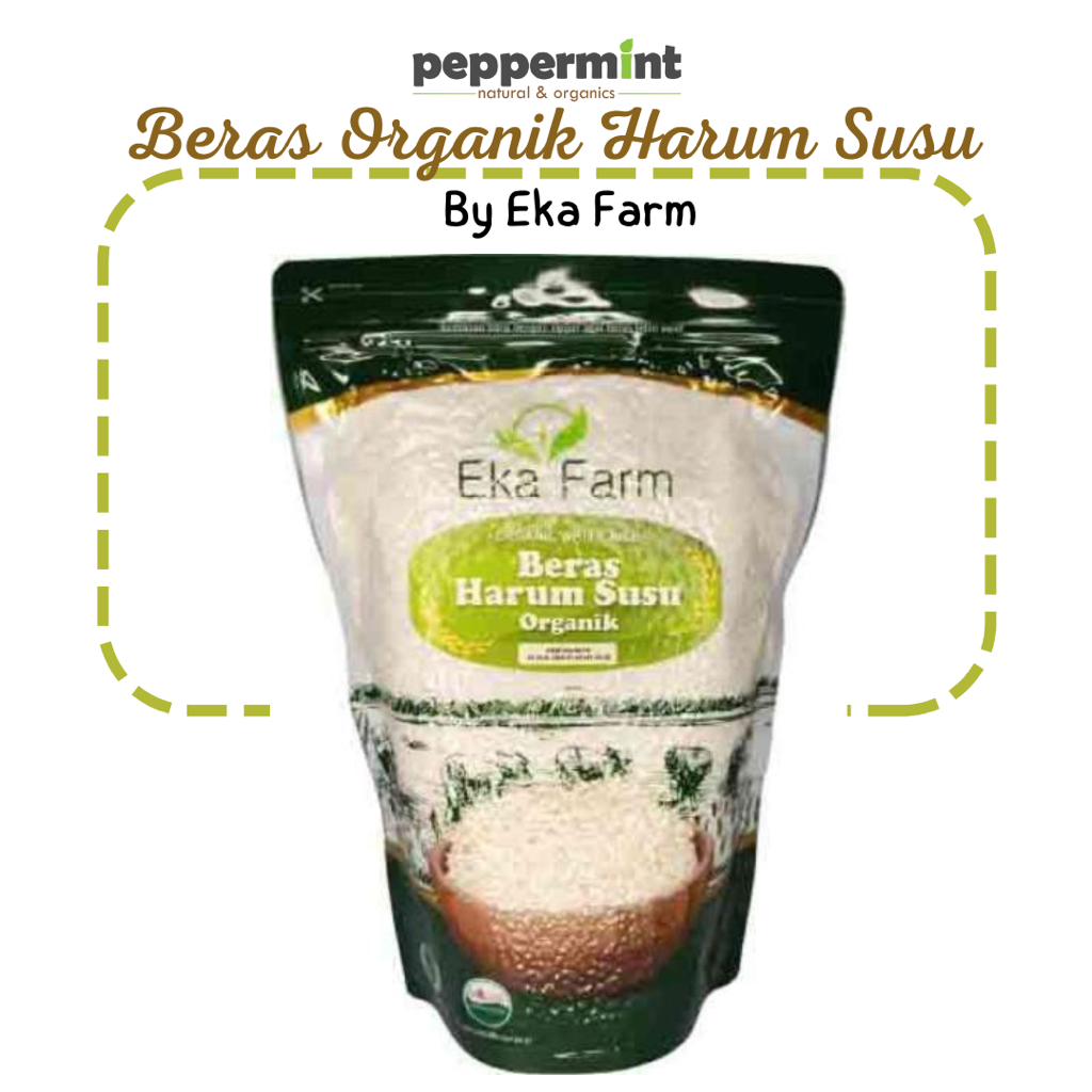 

Eka Farm Organic White Rice Harum Susu / Beras Menthik Wangi Susu Organik (1 kg)