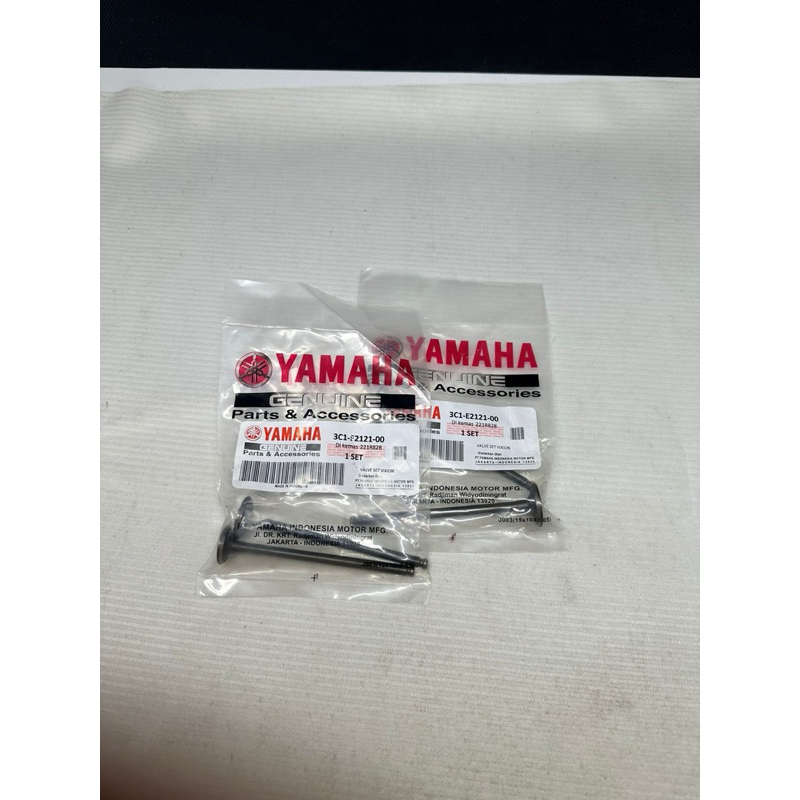 KLEP SET PAYUNG KLEP YAMAHA MOTOR VIXION OLD LAMA JUPITER MX R15 VALVE PAYUNG IN EX (3C1)