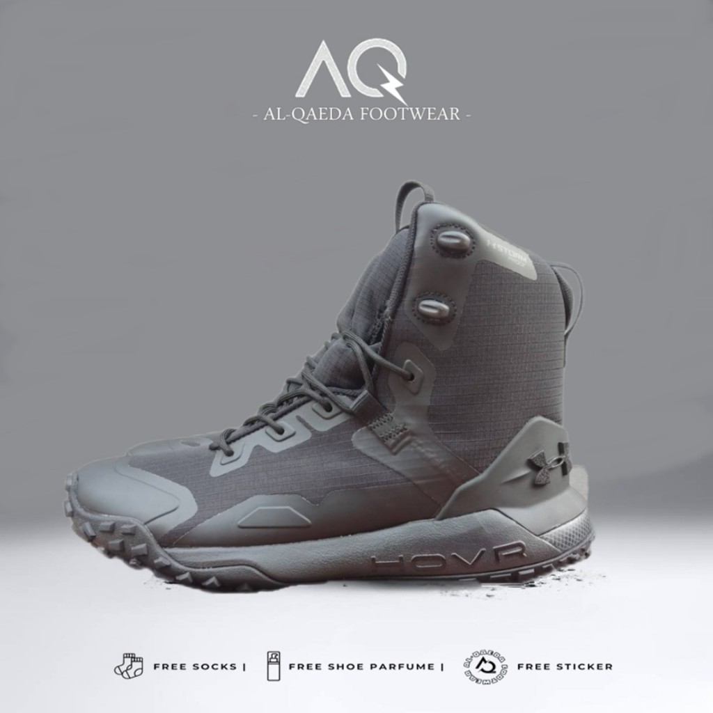 Sepatu Boots Pria UA HOVR Dawn Tracking Outdoor Hiking Bikers Tactical Boot Water Resistant PK BNIB