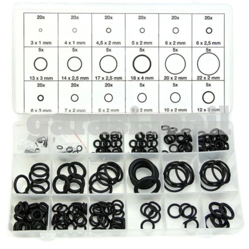 Karet Seal O Ring Rubber 225pcs Sealer Segel Pengencang Gasket Drat Housing Nepel Bathub Kran Keran 