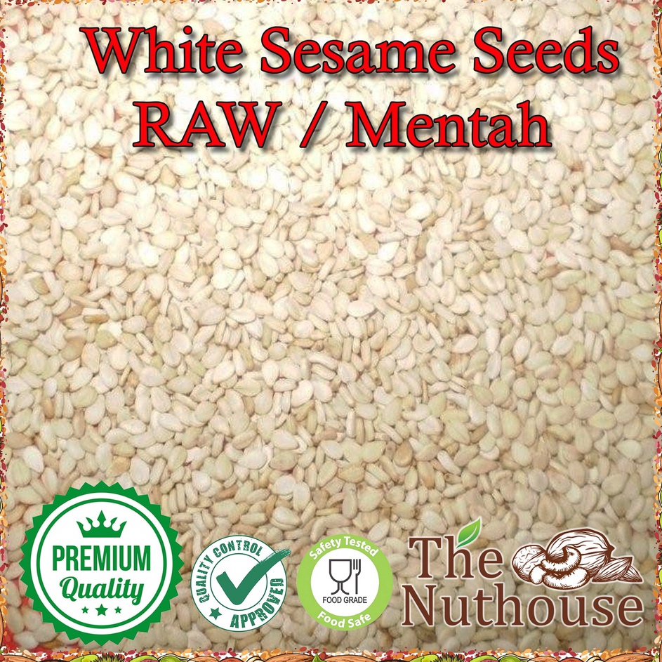 

➨Ready Stock↔ 1kg White Sesame Seeds RAW / Biji Wijen Putih Mentah [Premium] 069 ❊