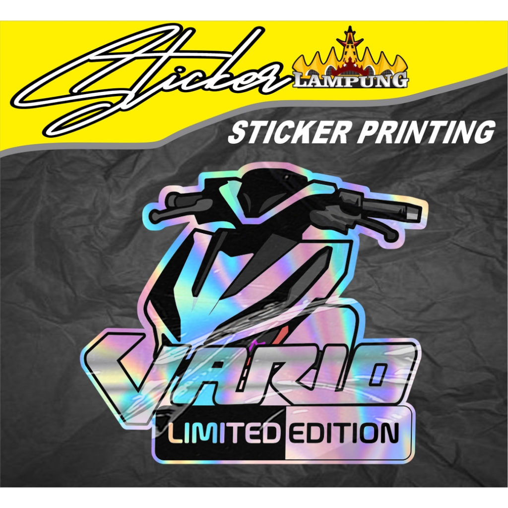 STIKER VARIO LIMITED EDITION STIKER PRINTING HOLOGRAM DAN VYNIL STIKER MOTOR VARIO