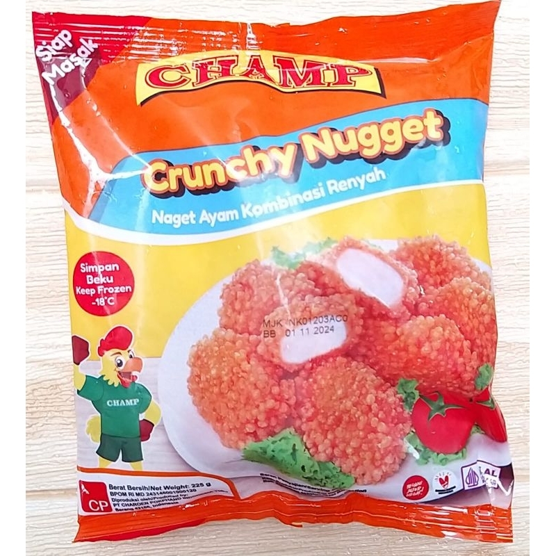 

[INSTAN ONLY] Champ Crunchy Nugget 225gr / Nugget Champ Crunchy / Nugget Bubble Crumb