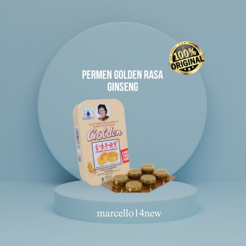 

GOLDEN PREMEN RASA GINSENG SSA 12'S - permen pelega tenggorokan