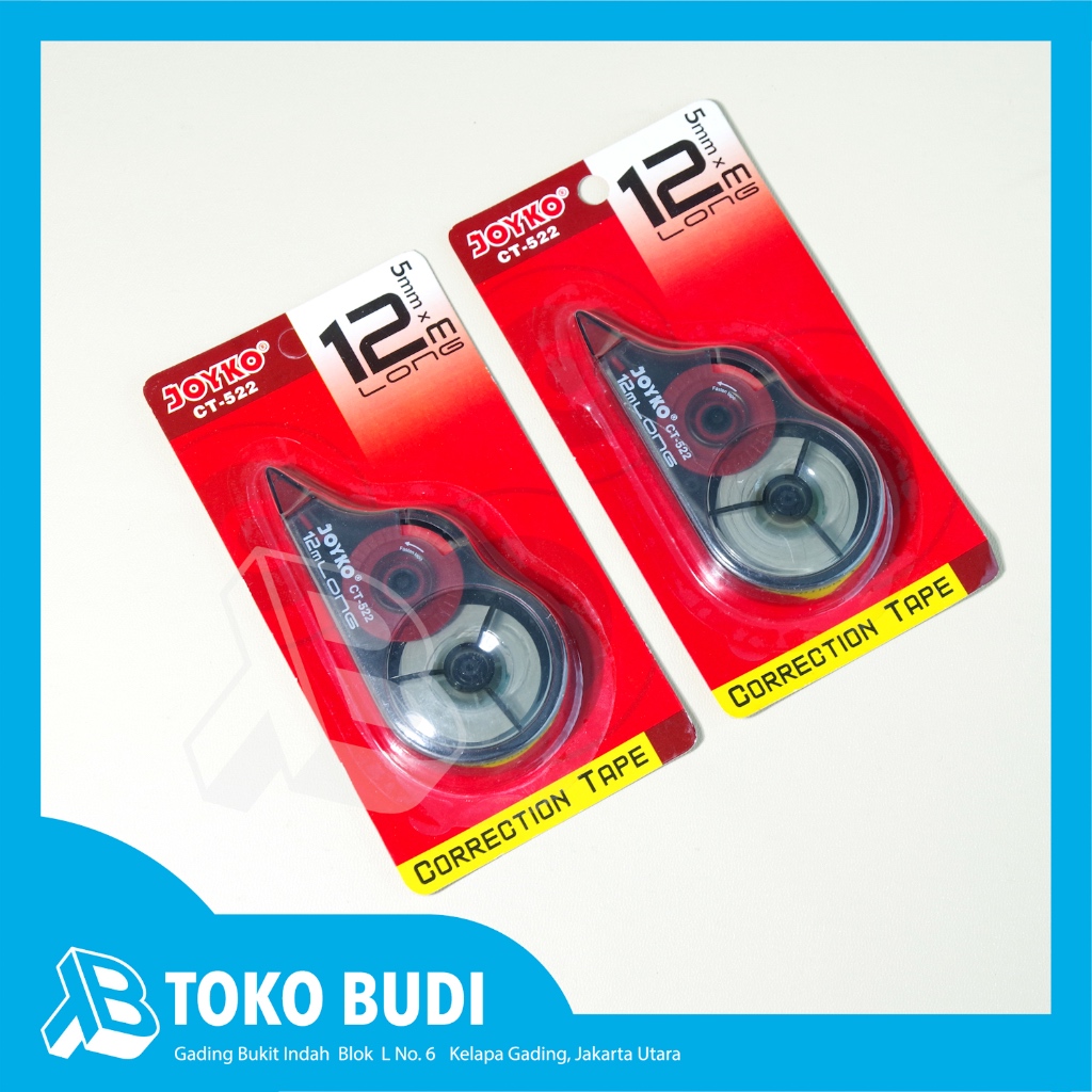 

Penghapus Pita / Tipe X / Correction Tape Joyko CT-522