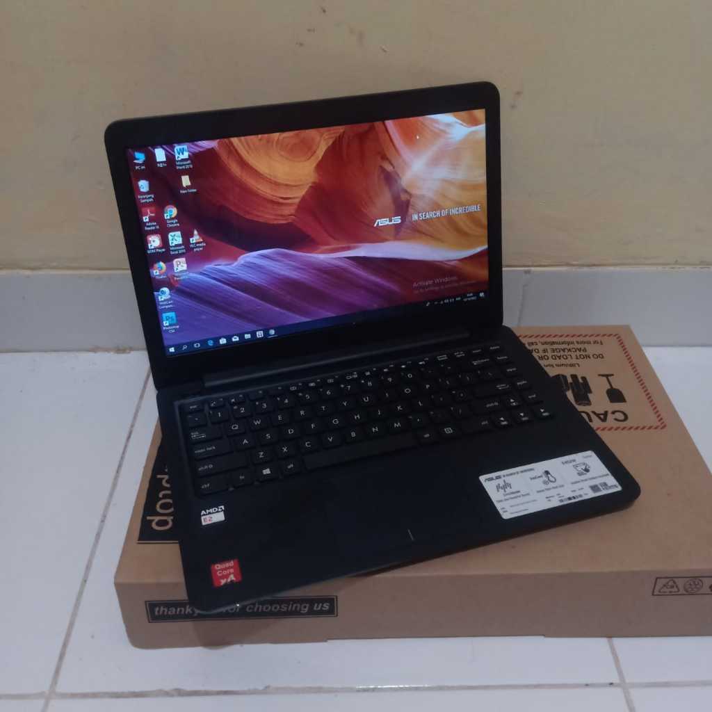 Laptop Asus E402WA, Amd E2-6110,  Ram 4/500Gb - Laptop Asus Fullset Bergaransi