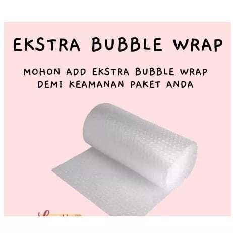 

bubble wrap tambahan untuk perlindungan ekstra paket