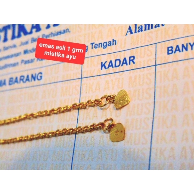 Gelang tangan dewasa emas 1 grm /emas asli 1 grma /gelang emas medan asli 1 grm emas/ gelang medan/g