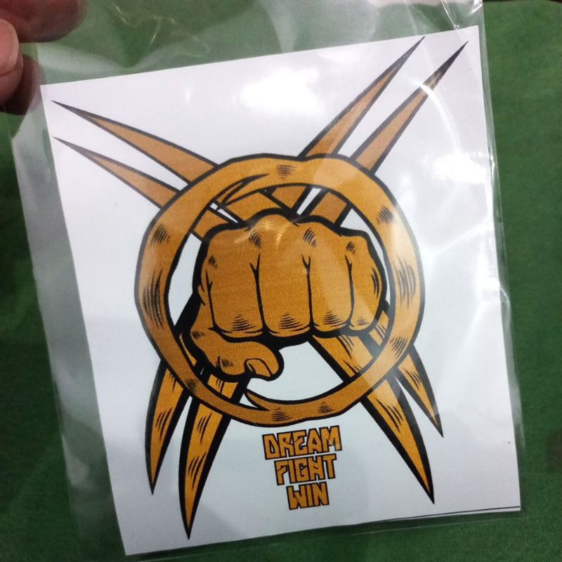 STIKER DREAMFIGHTWIN TAEKWONDO BELADIRI KARATE SILAT MUAYTHAI MMA JUDO WUSHU HAPKIDO AIKIDO