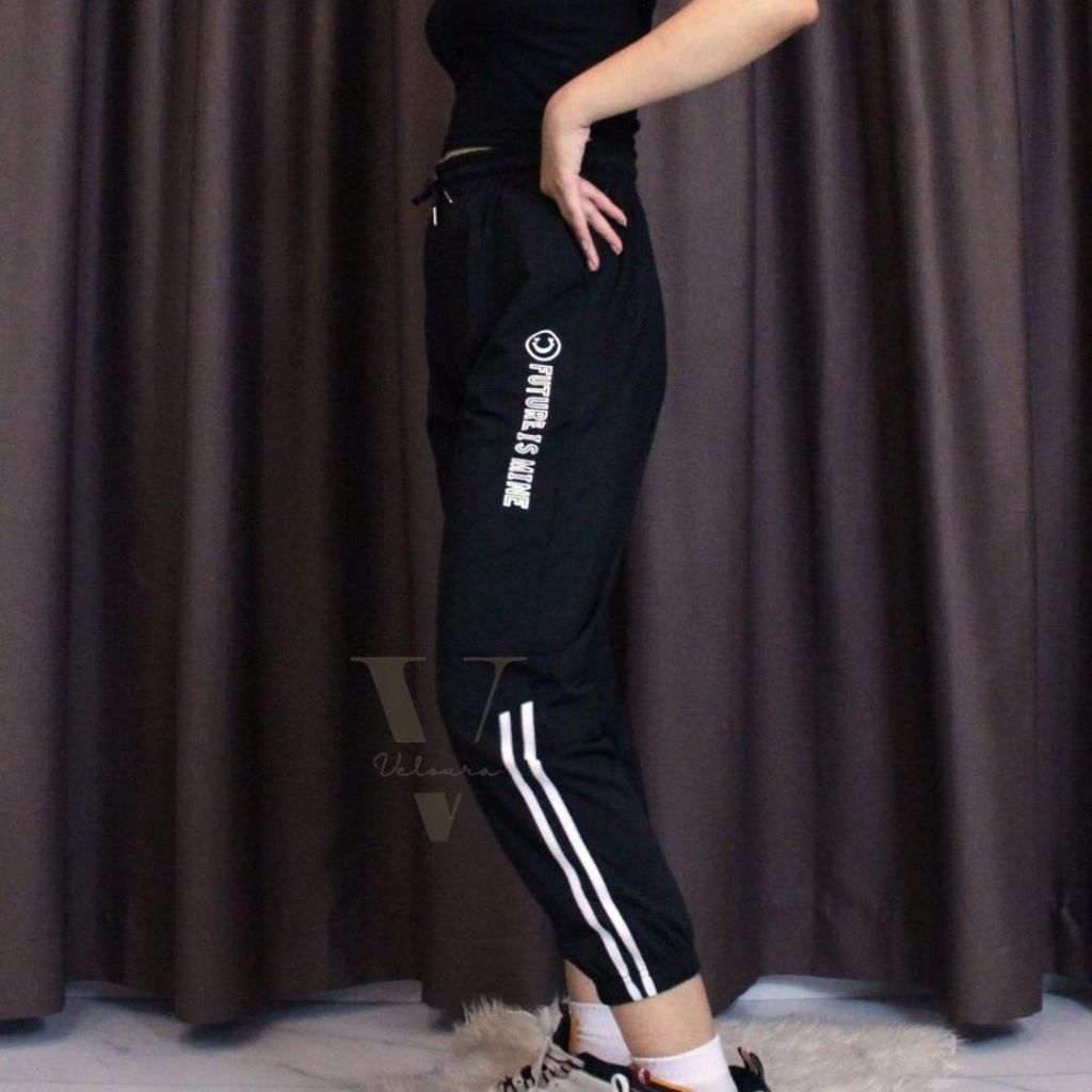 4 - Celana Jogger Sport Bahan Parasut / Celana Jogger Stylish / Celana Jogger Olahraga Wanita / Velo