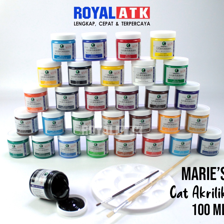 

[KODE 6P88P] Maries Acrylic Paint / Cat Akrilik Maries 100ml