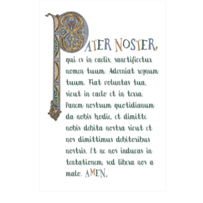 Hiasan Dinding / Poster - Doa Bapa Kami Latin / Pater Noster