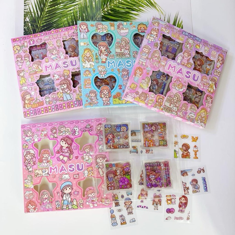 

Stiker masu 1box isi 100pcs limited edision